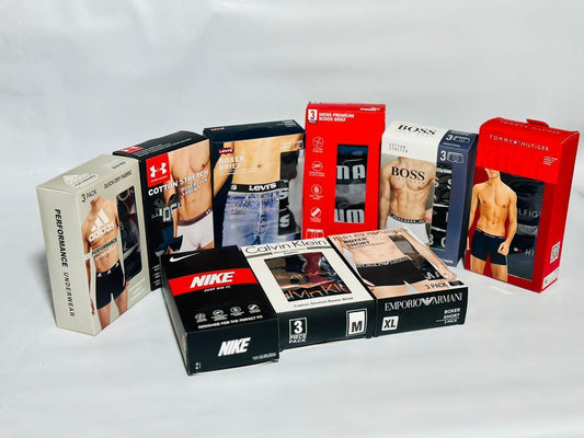 Men boxer all branded hear
